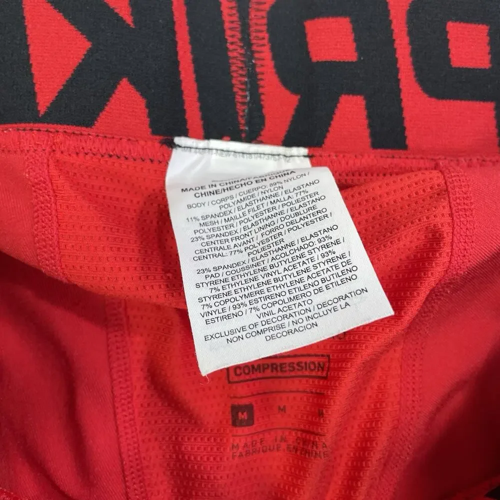 Nike Pro MLB Padded Compression Pants Red Black Baseball Size Medium 27x21